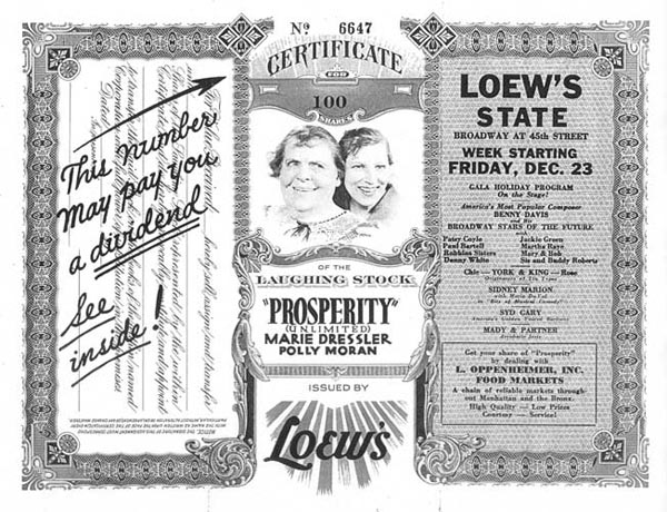 Loews-Certificate